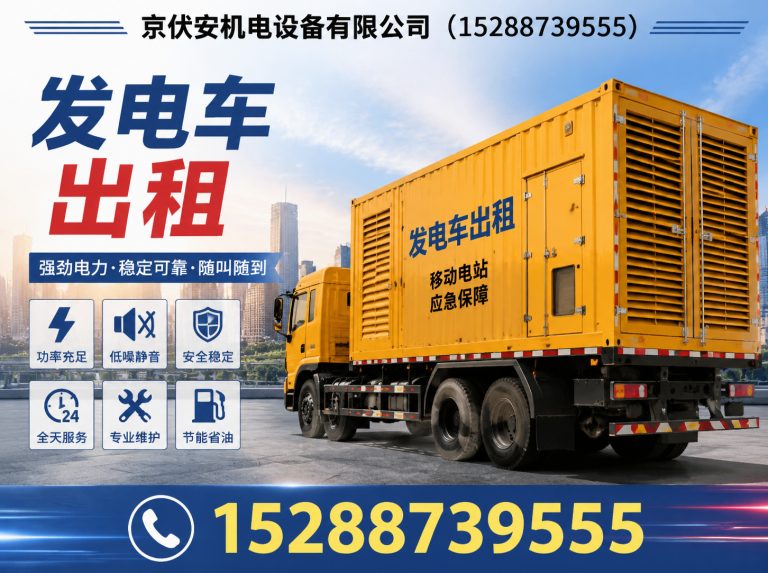 自贡发电机租赁展示图